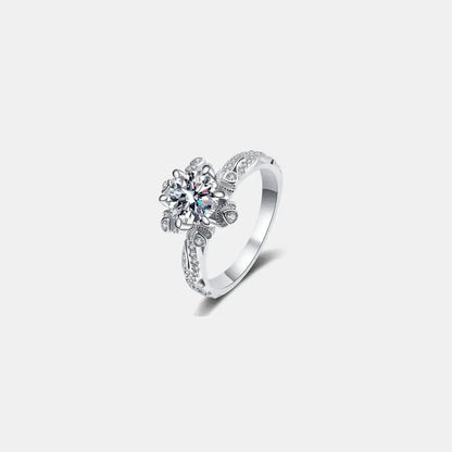 1 Carat Moissanite 925 Sterling Silver Ring - Bad Moms Club
