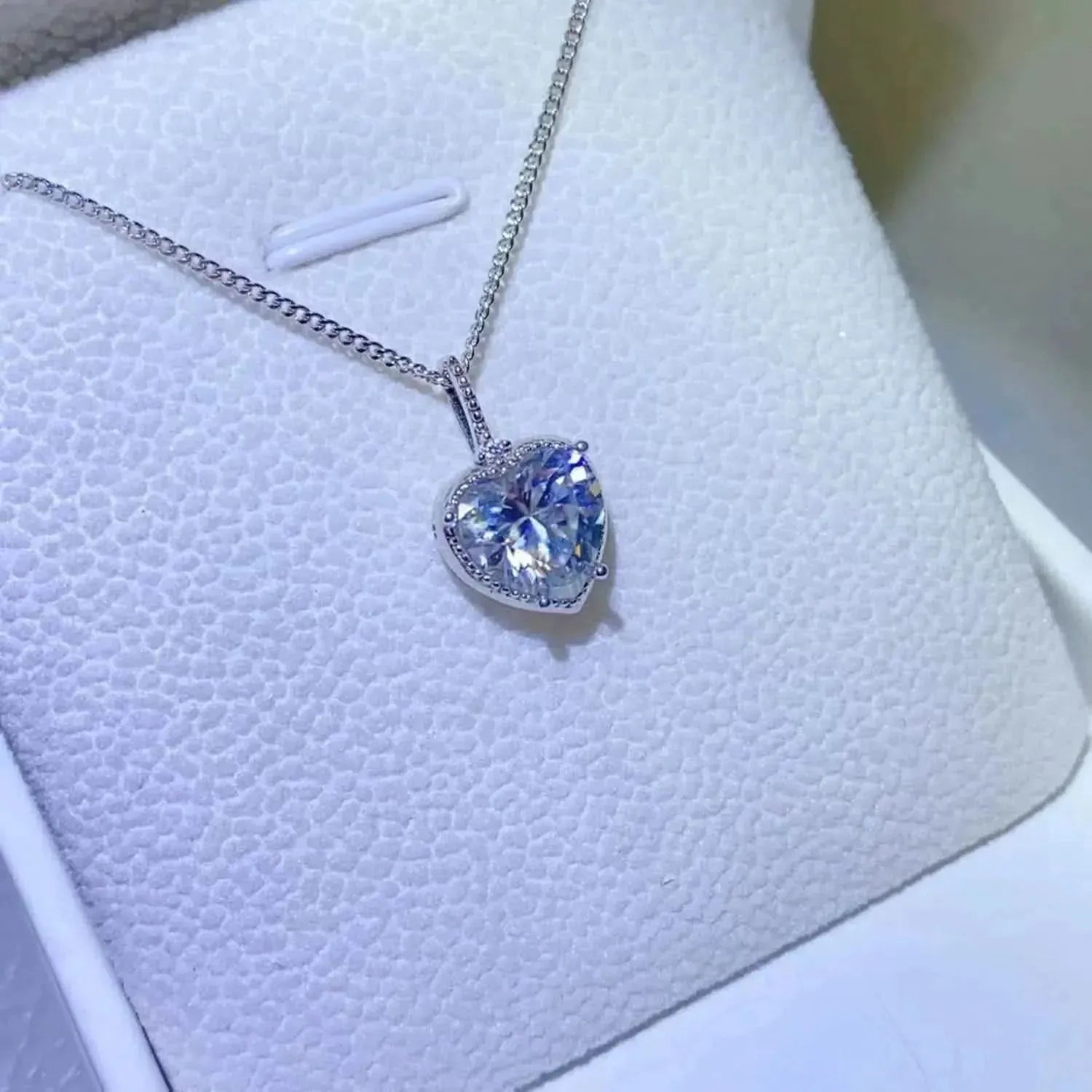 2 Carat Moissanite 925 Sterling Silver Necklace - Bad Moms Club