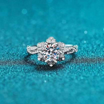 1 Carat Moissanite 925 Sterling Silver Ring - Bad Moms Club
