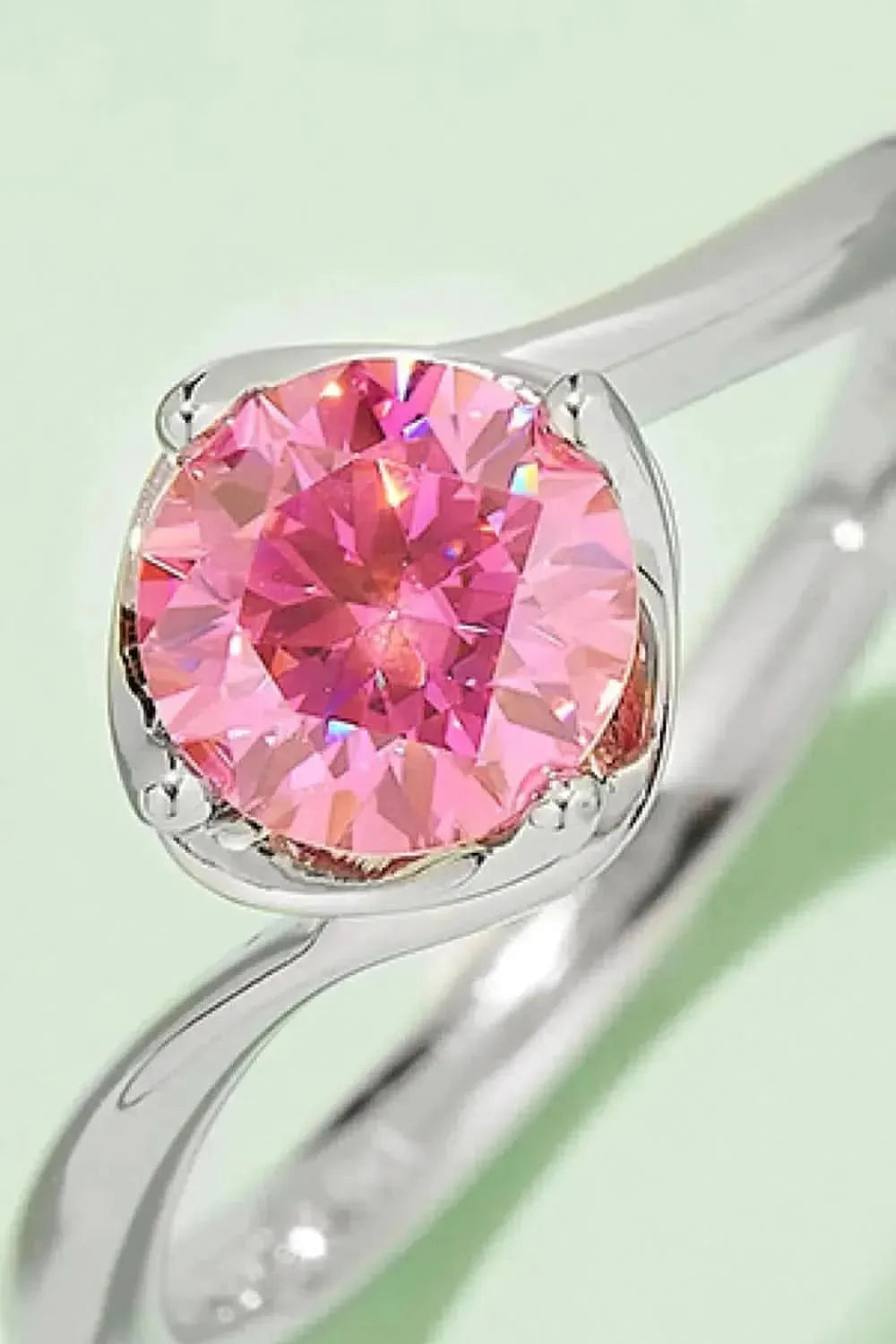 1 Carat Moissanite 925 Sterling Silver Solitaire Ring - Bad Moms Club