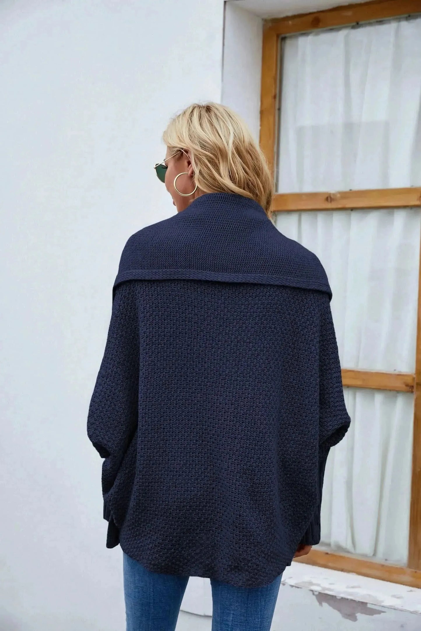 Open Front Long Sleeve Cardigan - Bad Moms Club