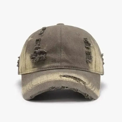 Distressed Adjustable Cotton Baseball Cap - Bad Moms Club