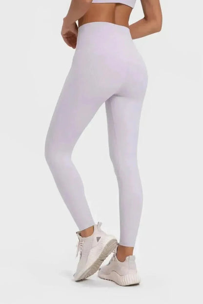 Highly Stretchy Wide Waistband Yoga Leggings - Bad Moms Club