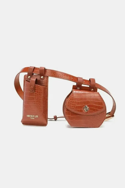Nicole Lee USA 2 Piece Texture Belt Bag - Bad Moms Club