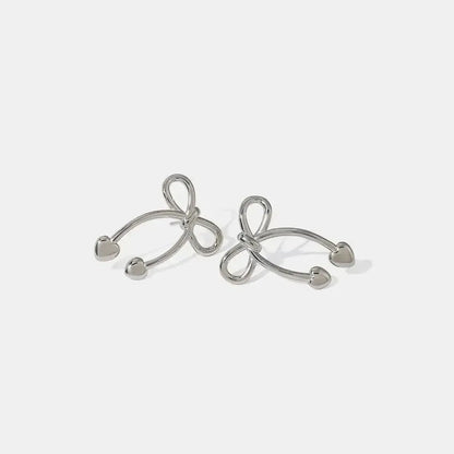 Stainless Steel Bow Earrings - Bad Moms Club