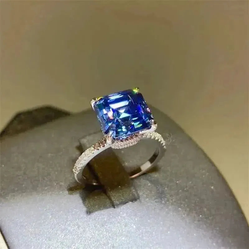 5 Carat Moissanite Zircon 925 Sterling Silver Ring - Bad Moms Club