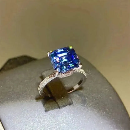 5 Carat Moissanite Zircon 925 Sterling Silver Ring - Bad Moms Club