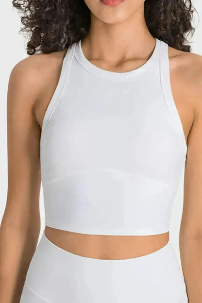 Racerback Cropped Sports Tank - Bad Moms Club