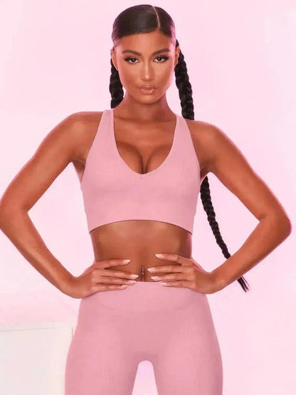 Scoop Neck Wide Strap Active Bra - Bad Moms Club