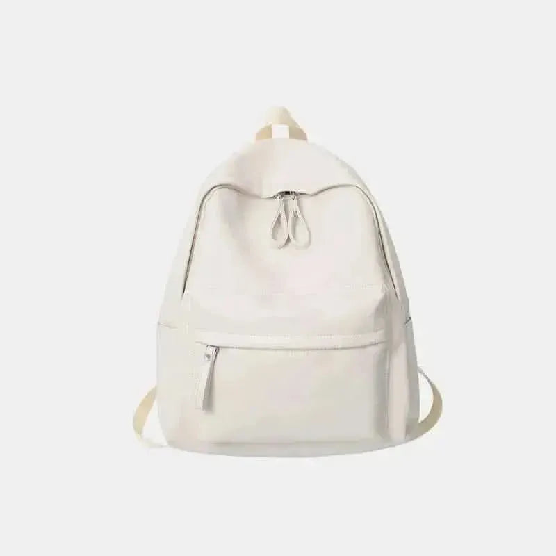 PU Leather Zip Backpack Bag - Bad Moms Club