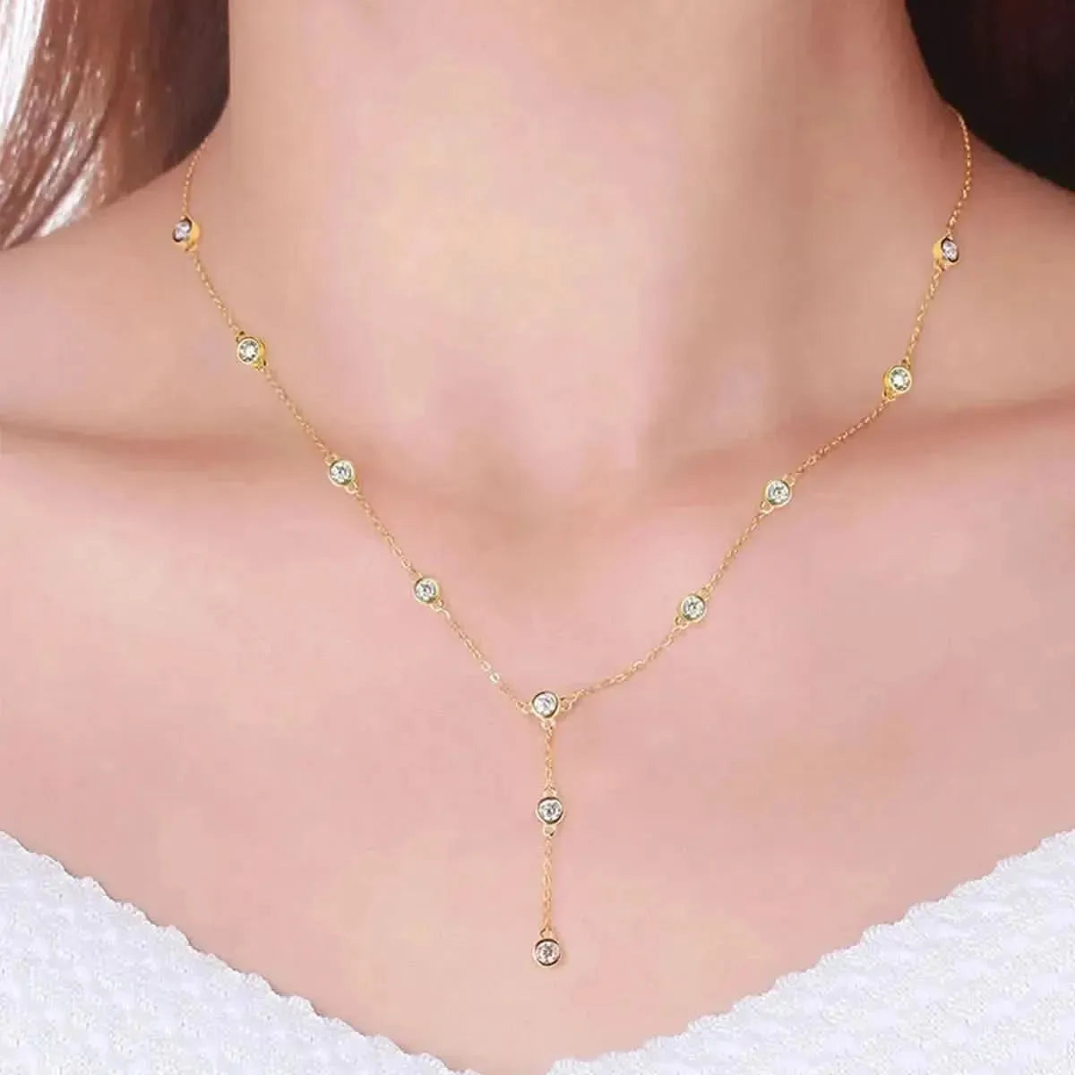 1.1 Carat Moissanite 925 Sterling Silver Necklace - Bad Moms Club