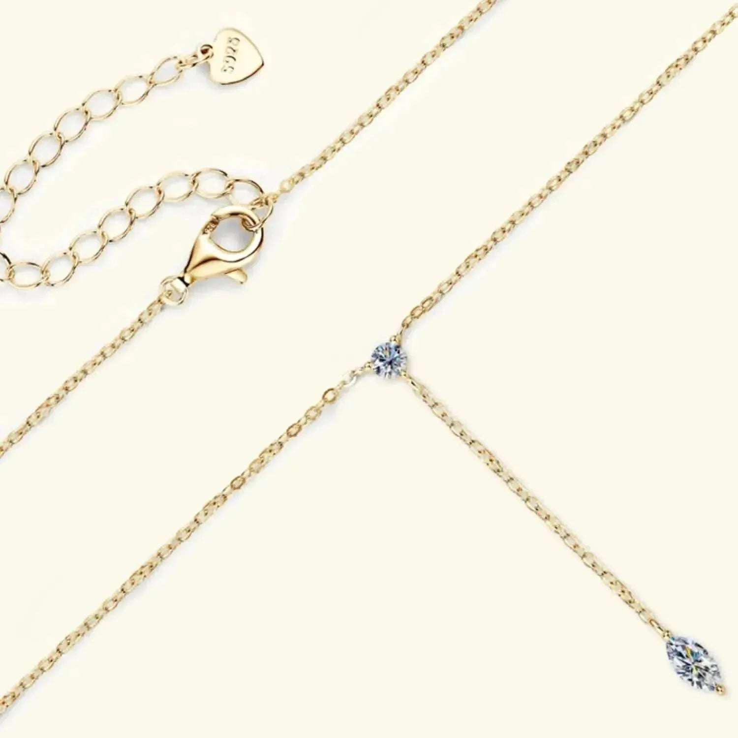 Moissanite 925 Sterling Silver Necklace - Bad Moms Club