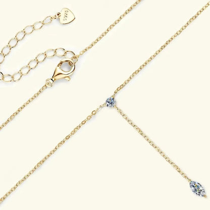 Moissanite 925 Sterling Silver Necklace - Bad Moms Club