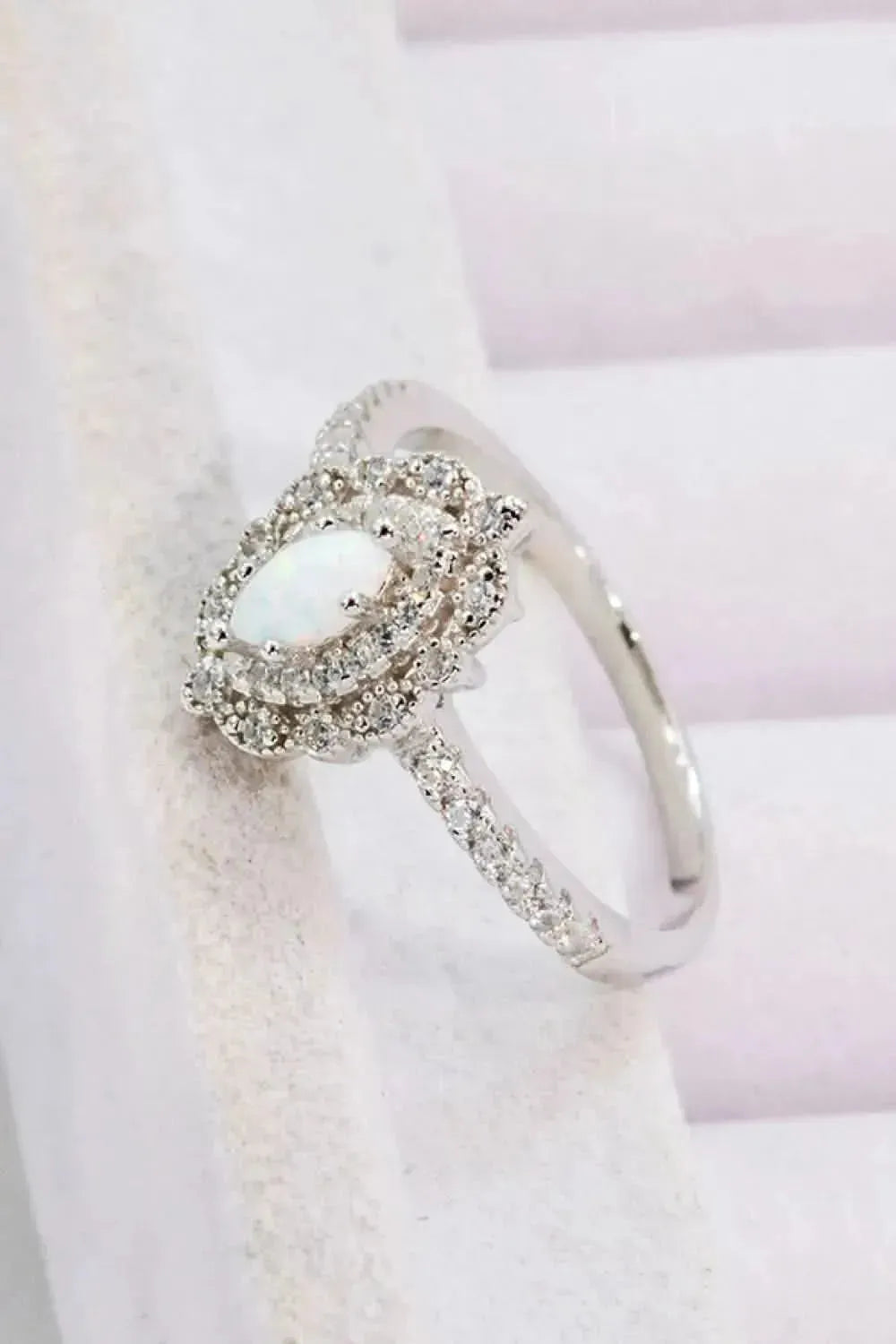Modern Love Story Opal and Zircon Ring - Bad Moms Club