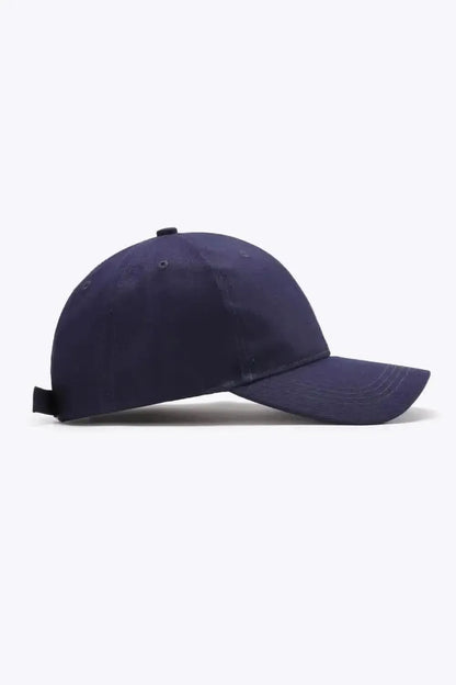 Plain Adjustable Cotton Baseball Cap - Bad Moms Club