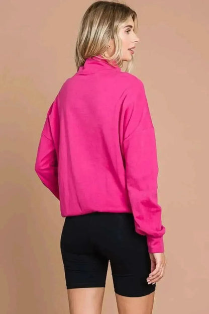 Culture Code Full Size Half Zip Long Sleeve Sweatshirt - Bad Moms Club