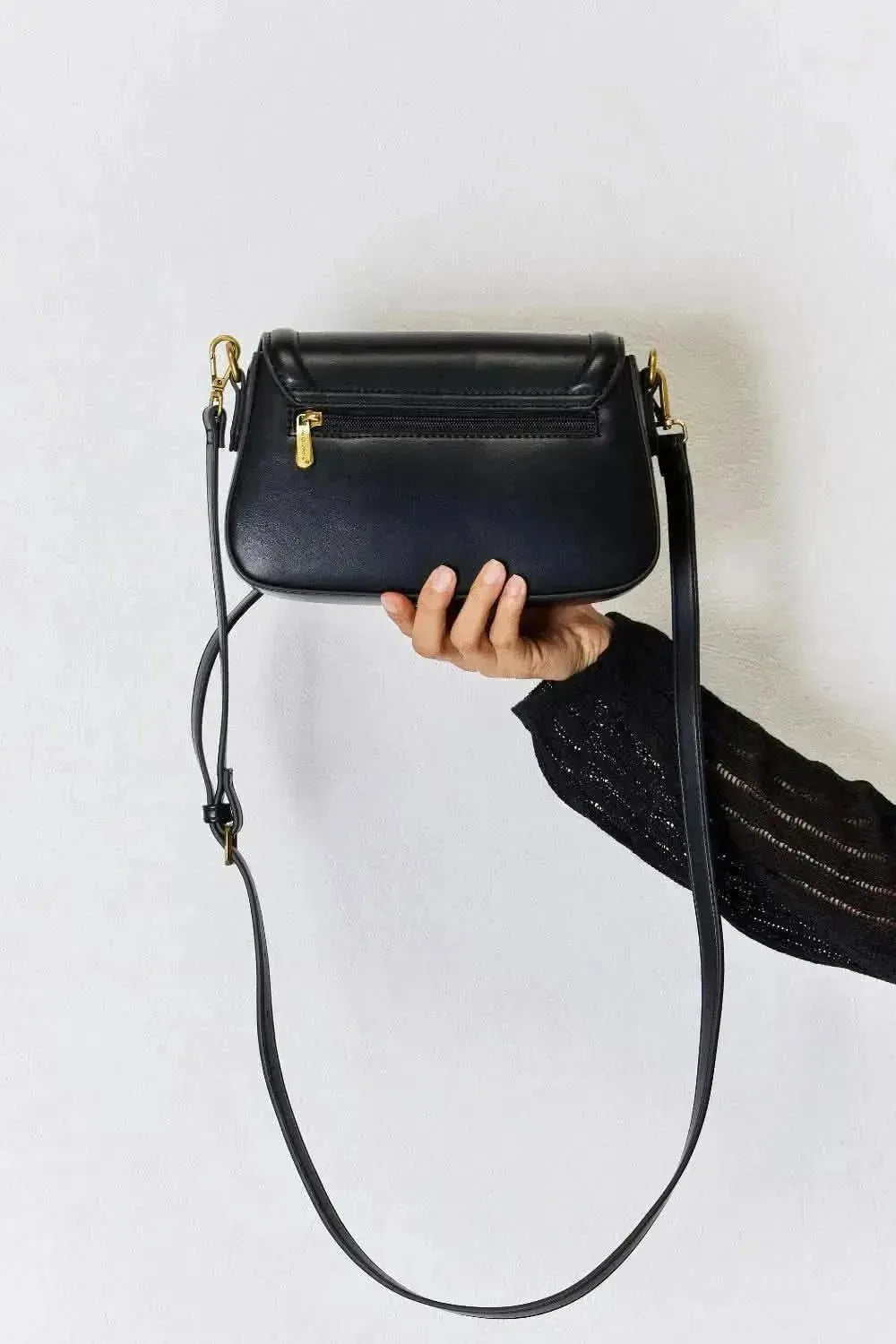 David Jones PU Leather Crossbody Bag - Bad Moms Club