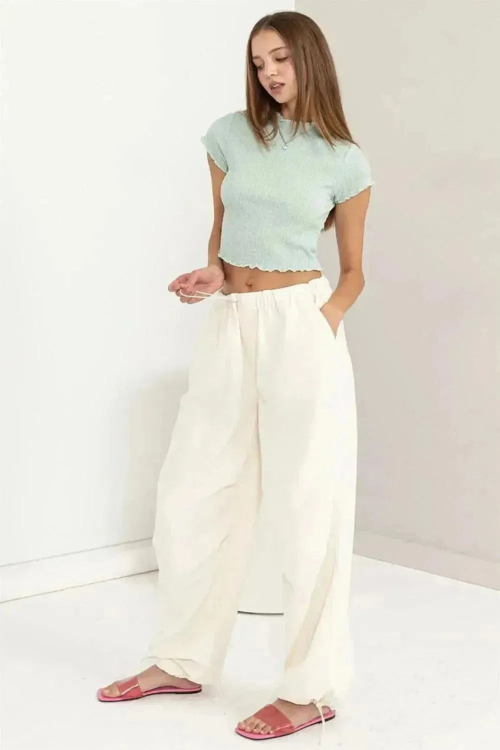 HYFVE Lettuce Hem Crop Top - Bad Moms Club