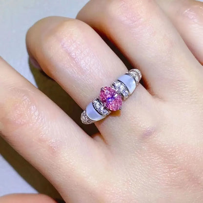 1 Carat Moissanite 925 Sterling Silver Ring - Bad Moms Club