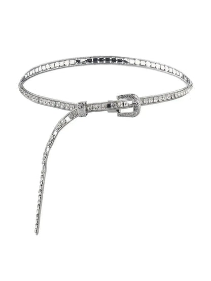 Rhinestone Metal Belt - Bad Moms Club