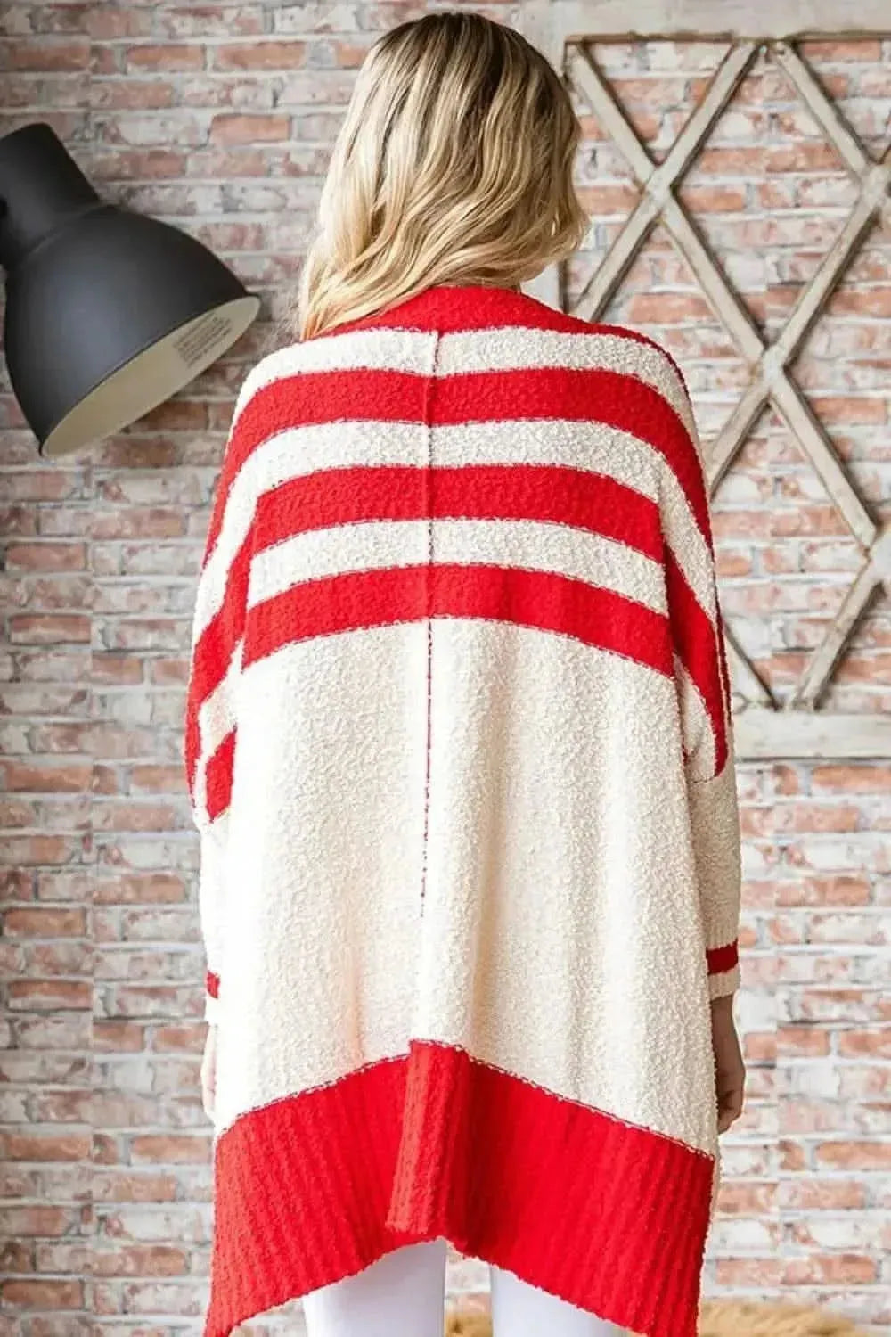 First Love Textured Striped Button Down Cardigan - Bad Moms Club