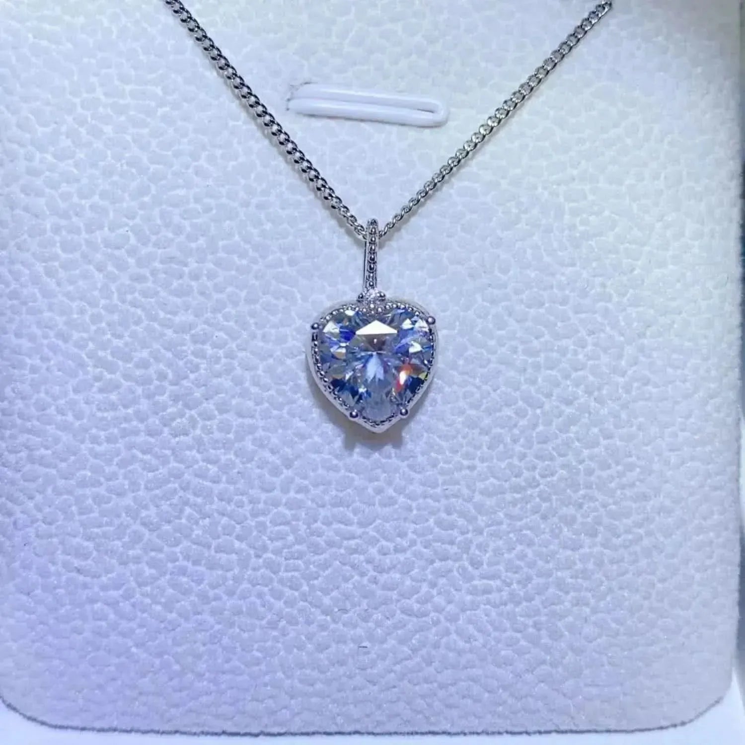 2 Carat Moissanite 925 Sterling Silver Necklace - Bad Moms Club