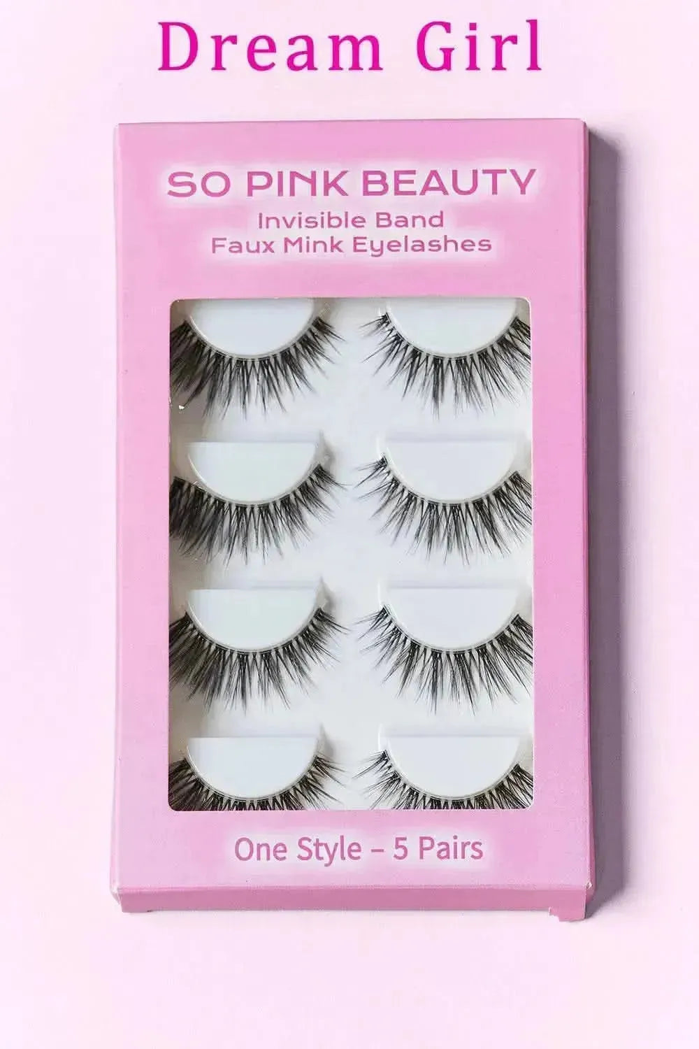 SO PINK BEAUTY Faux Mink Eyelashes 5 Pairs - Bad Moms Club