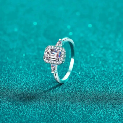 1 Carat Moissanite 925 Sterling Silver Ring - Bad Moms Club
