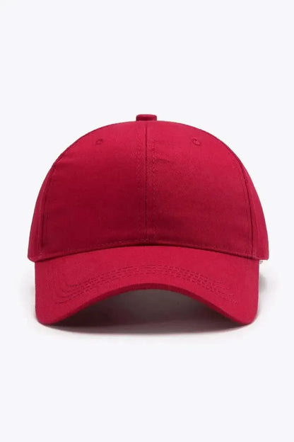 Plain Adjustable Cotton Baseball Cap - Bad Moms Club