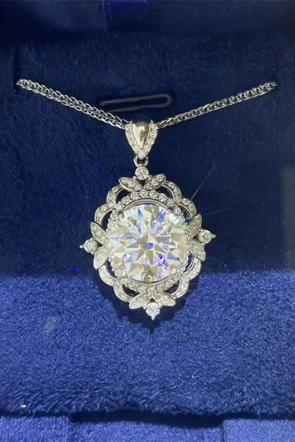 5 Carat Moissanite 925 Sterling Silver Necklace - Bad Moms Club