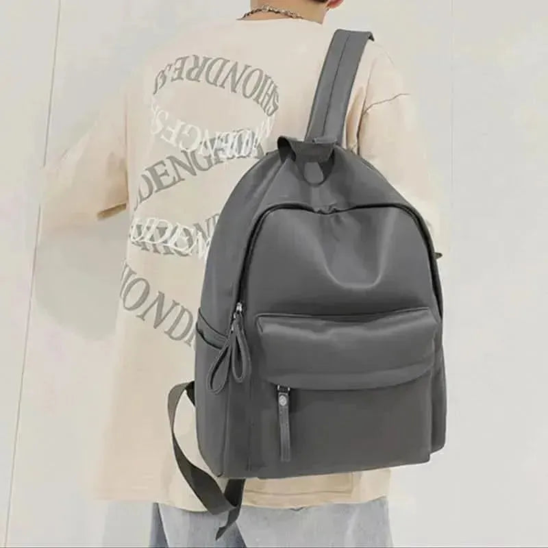 PU Leather Zip Backpack Bag - Bad Moms Club