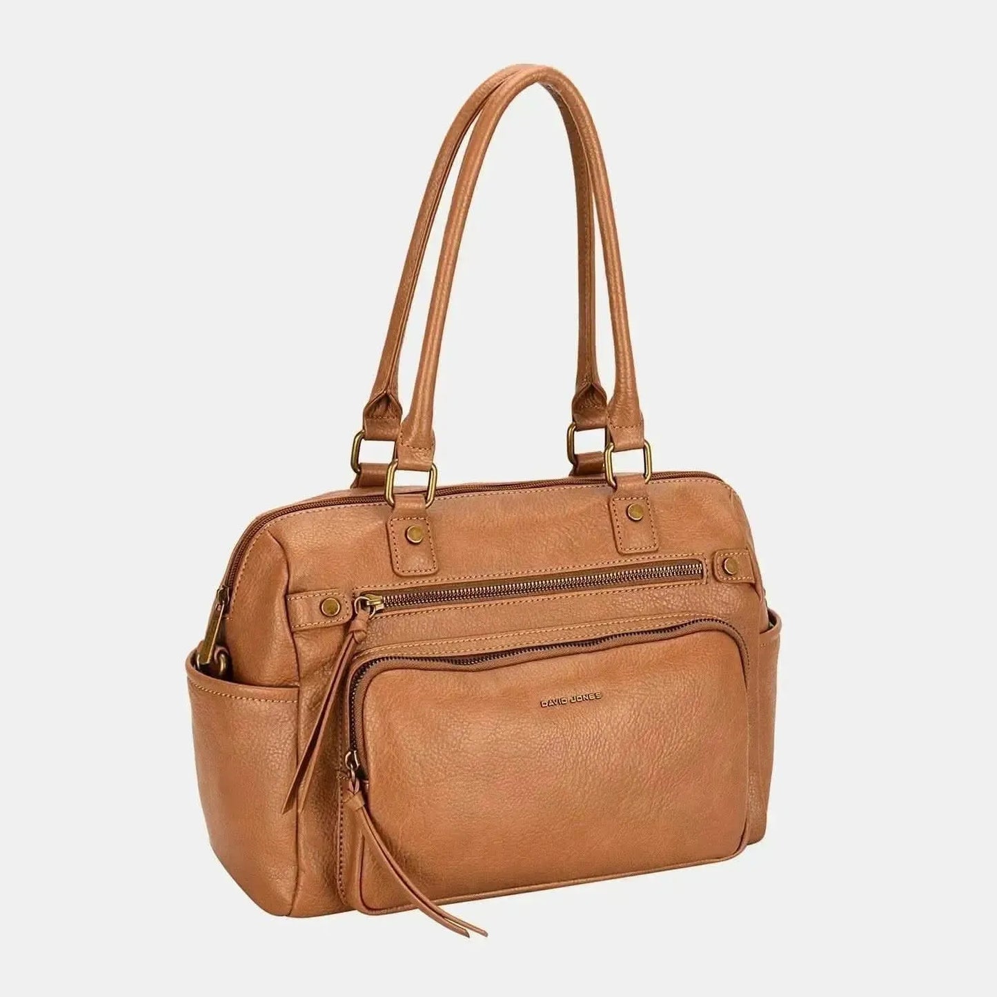 David Jones Zipper PU Leather Handbag - Bad Moms Club