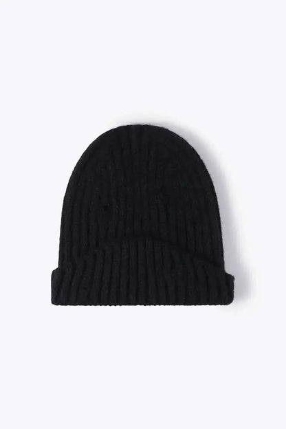 Distressed Rib-Knit Beanie - Bad Moms Club