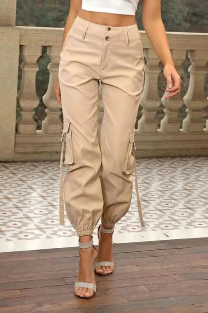 High Waist Cargo Pants - Bad Moms Club