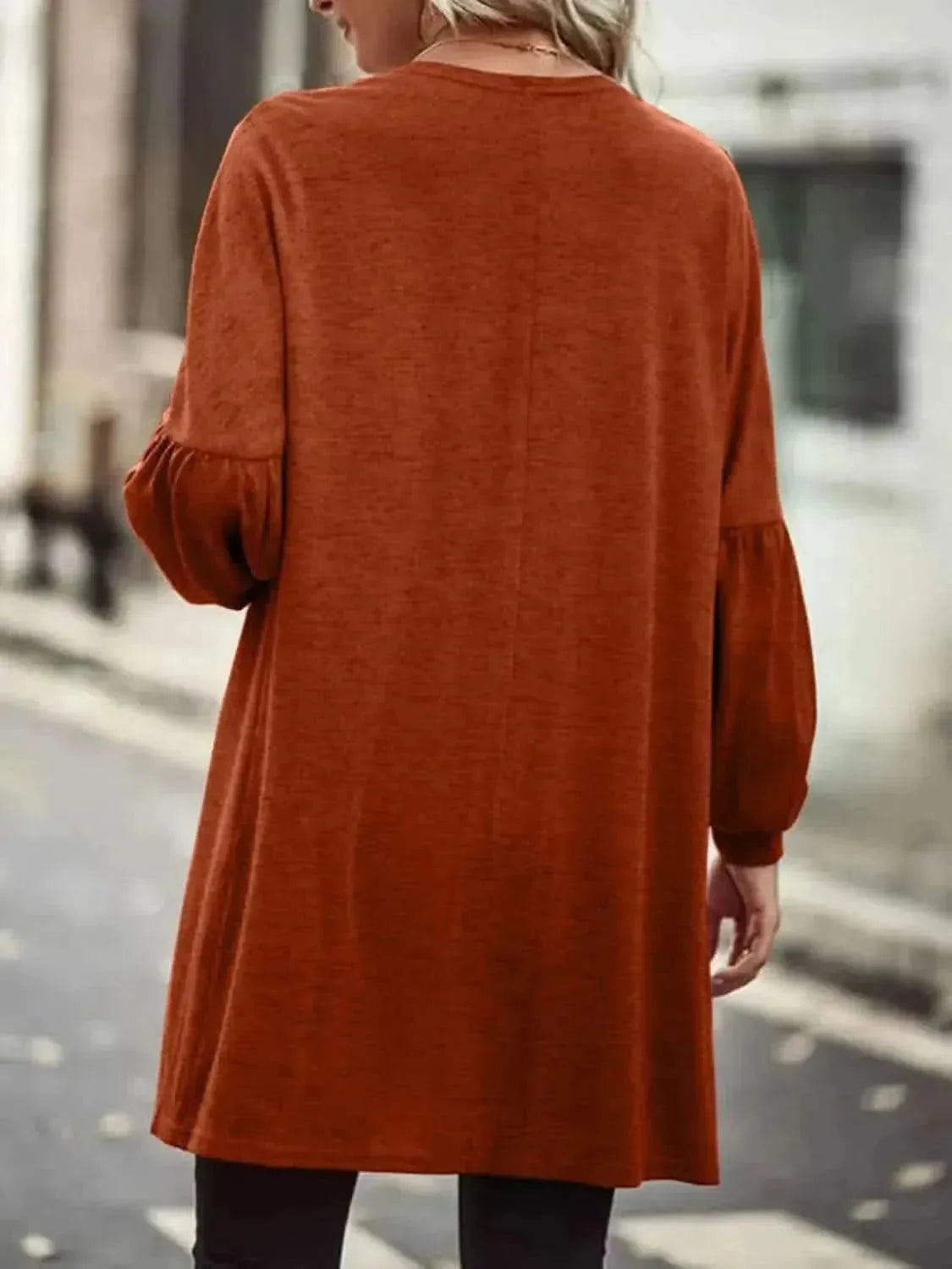 Open Front Long Sleeve Cardigan - Bad Moms Club