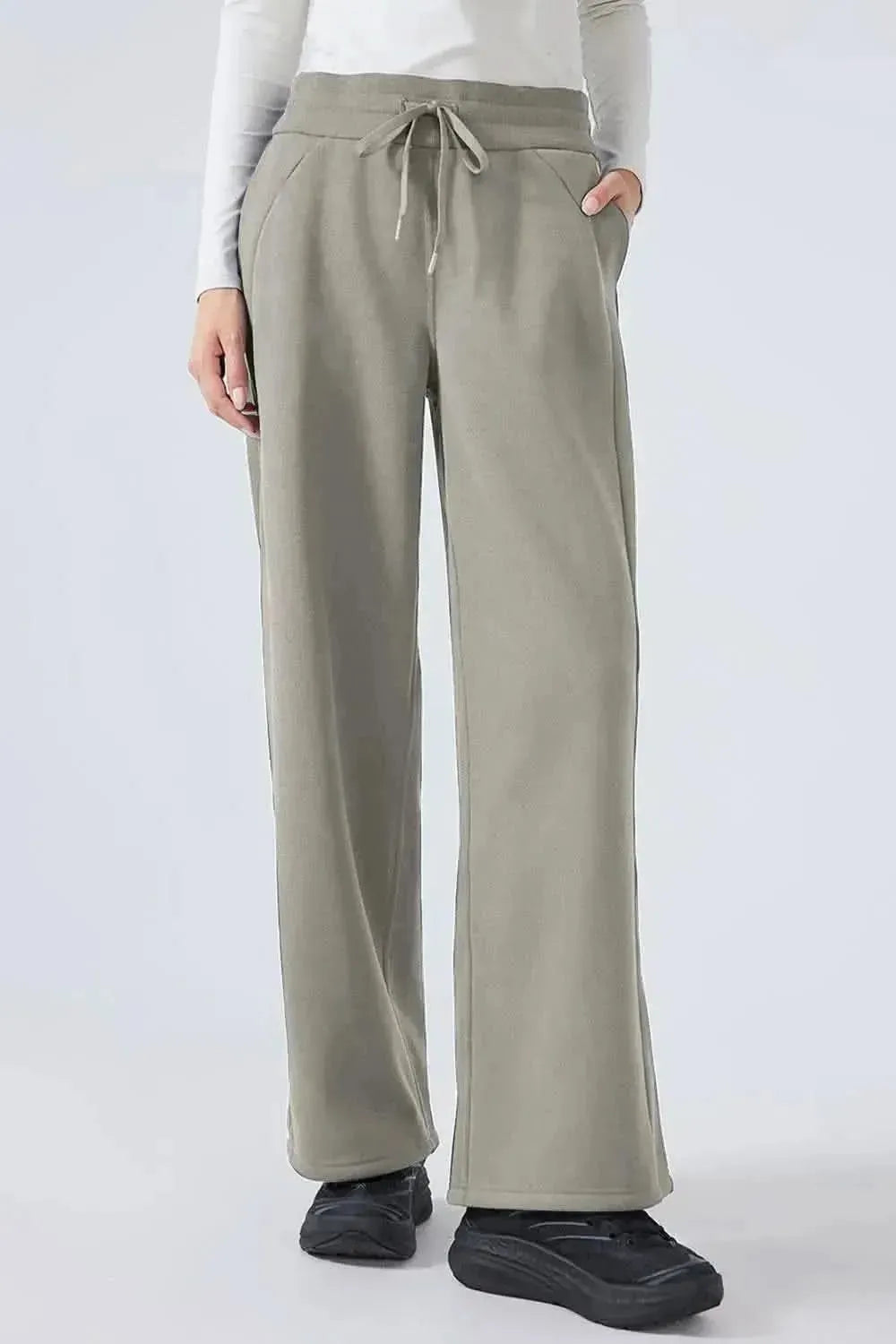 Millennia Drawstring Wide Leg Pants - Bad Moms Club