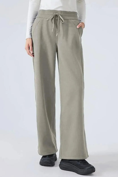 Millennia Drawstring Wide Leg Pants - Bad Moms Club