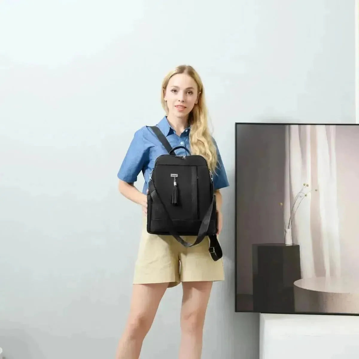 Tassel Oxford Cloth Backpack Bag - Bad Moms Club