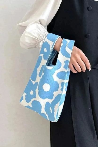 Zenana Flower Eco-Friendly Knitted Handbag - Bad Moms Club