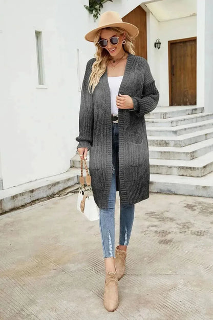 Gradient Open Front Cardigan - Bad Moms Club