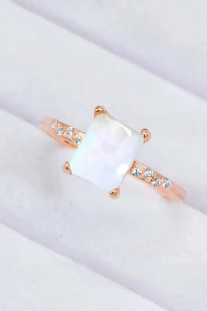 Square Moonstone Ring - Bad Moms Club