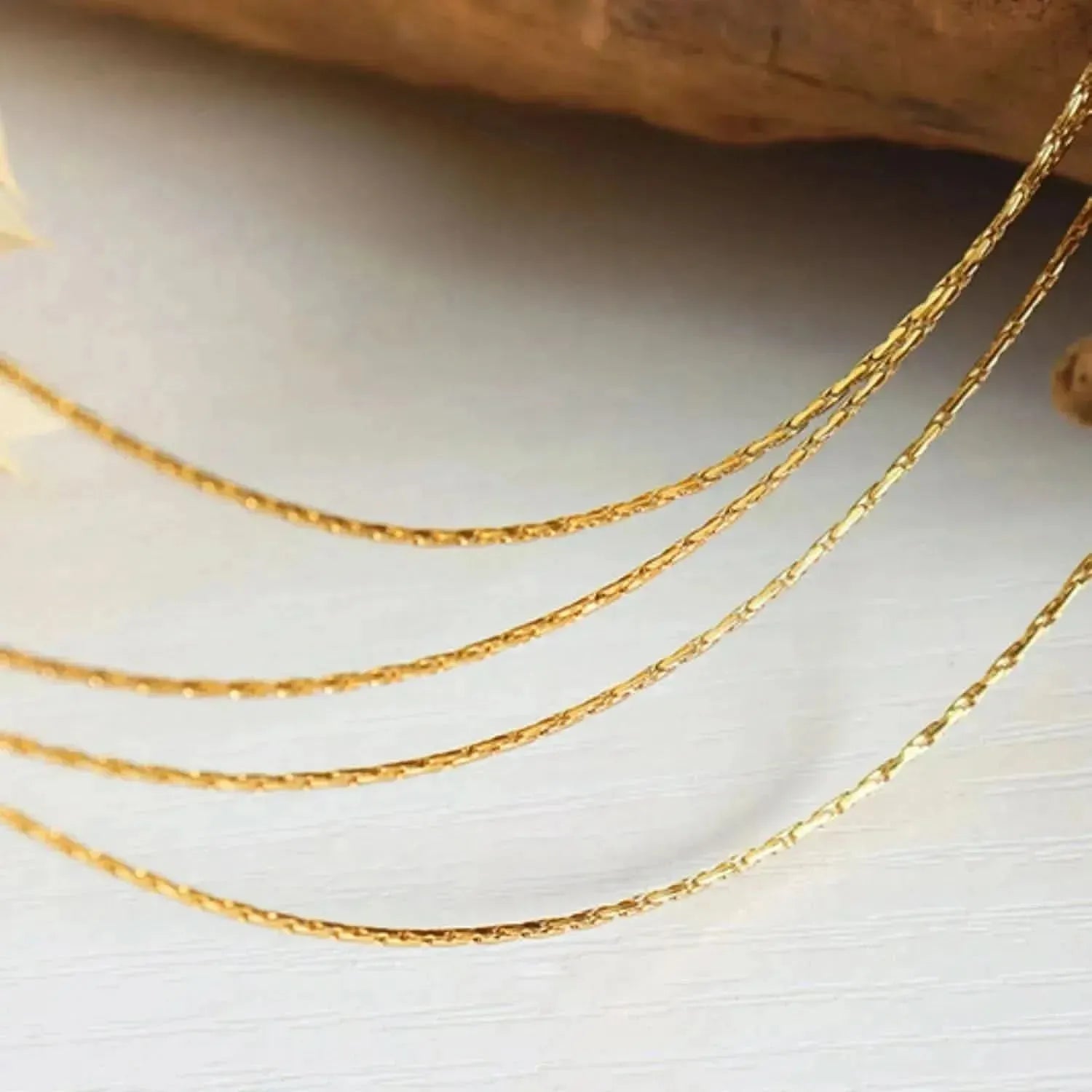 18K Gold-Plated Multi-Layer Clavicle Chain Necklace - Bad Moms Club