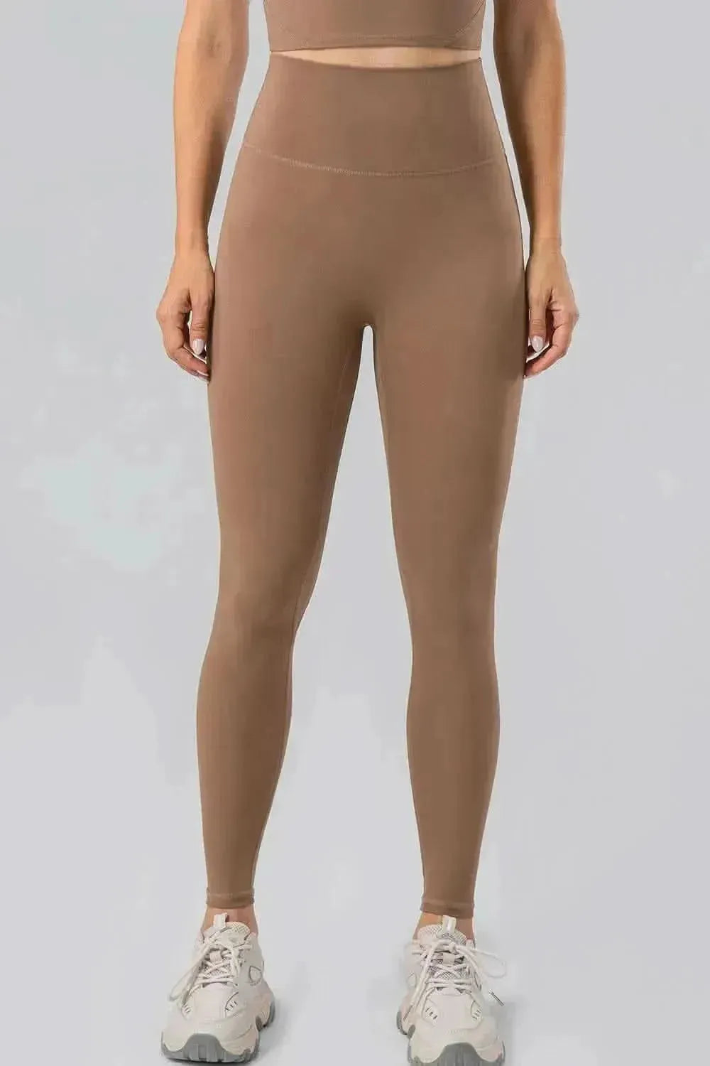 High Waist Wide Waistband Active Leggings - Bad Moms Club