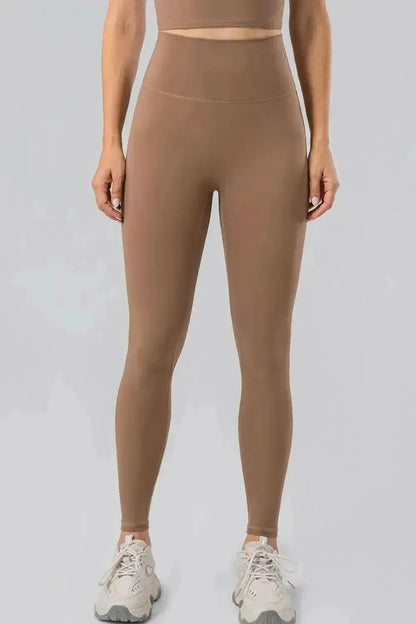 High Waist Wide Waistband Active Leggings - Bad Moms Club