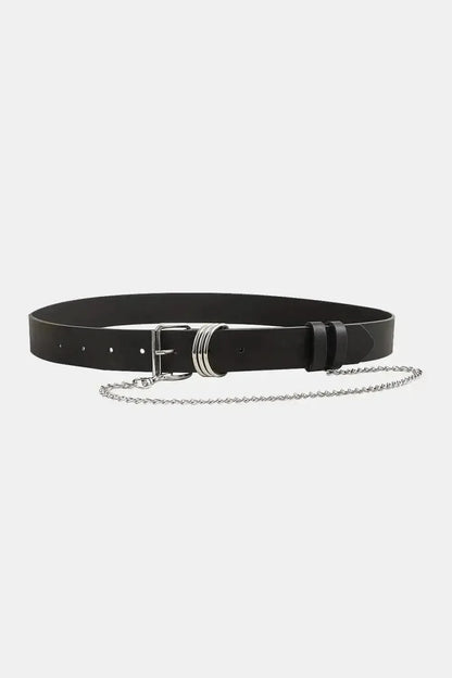 PU Leather Alloy Chain Belt - Bad Moms Club