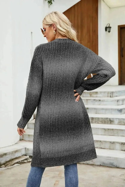 Gradient Open Front Cardigan - Bad Moms Club