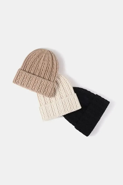 Mixed Knit Cuff Beanie - Bad Moms Club