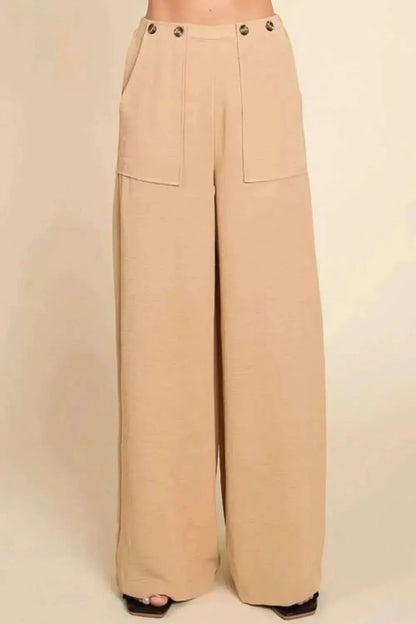 Culture Code Full Size High Waist Wide Leg Cargo Pants - Bad Moms Club