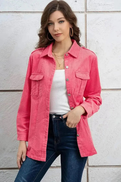 Button Down Collared Jacket - Bad Moms Club