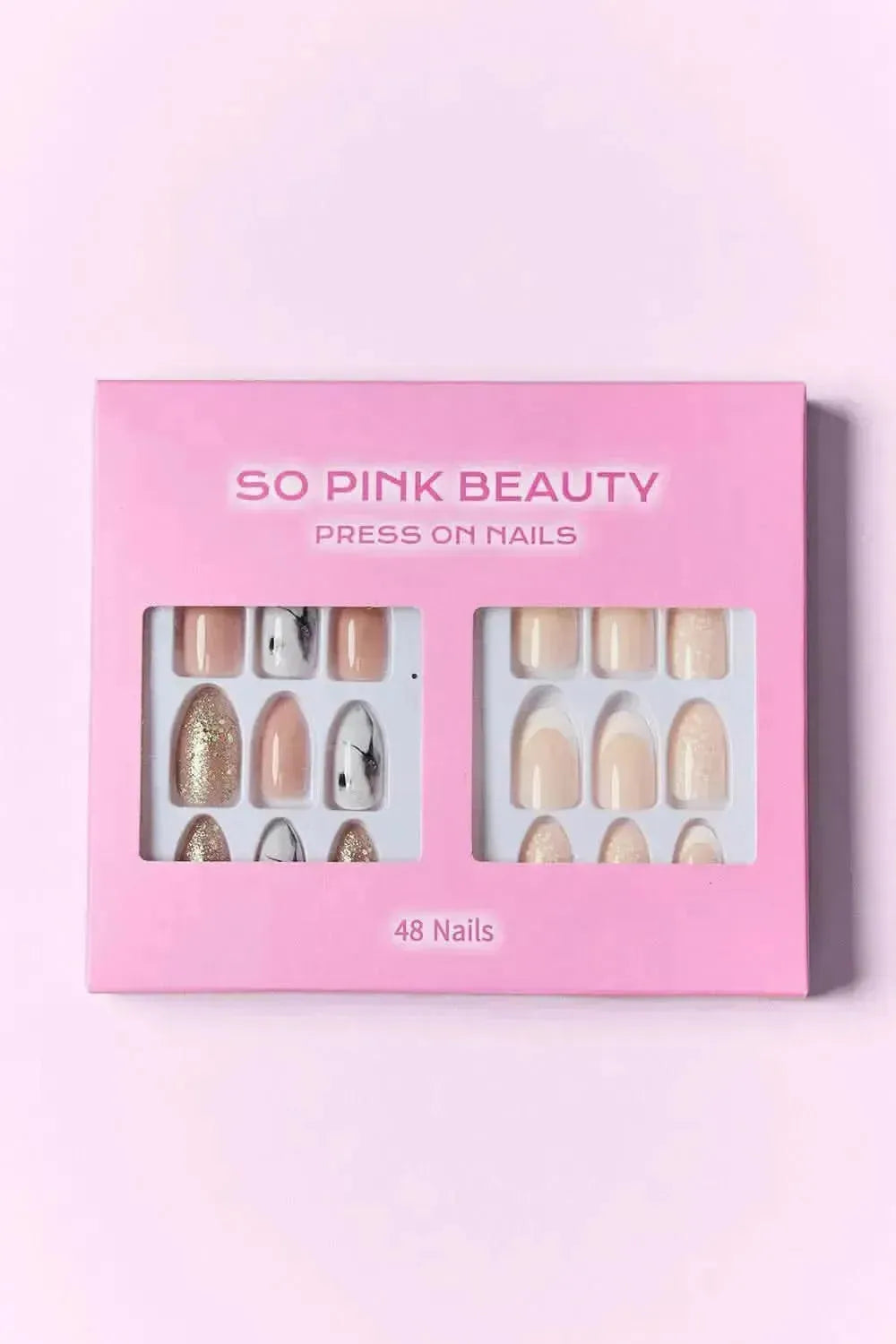 SO PINK BEAUTY Press On Nails 2 Packs - Bad Moms Club